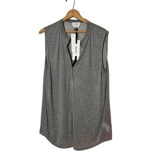 DKNY Gray Sleeveless Blouse